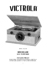 Предварительный просмотр 1 страницы Victrola BROOKLINE Instruction Manual