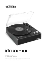 Предварительный просмотр 1 страницы Victrola THE BRIGHTON Instruction Manual