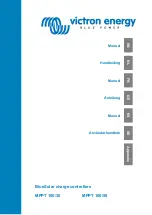 Preview for 1 page of Victron energy BlueSolar MPPT 100/30 Manual