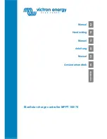 Preview for 1 page of Victron energy BlueSolar MPPT 150/70 Manual