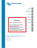 Victron energy BlueSolar Manual preview