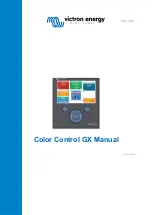 Предварительный просмотр 1 страницы Victron energy Color Control GX Manual