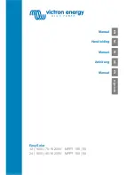 Preview for 1 page of Victron energy EasySolar 12 1600 Manual