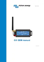 Предварительный просмотр 1 страницы Victron energy GSM100100100 Manual