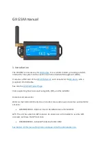 Victron energy GX GSM Manual preview