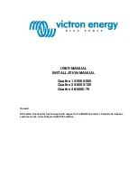 Victron energy Quattro 12/5000/200 User'S Manual & Installation Manual preview