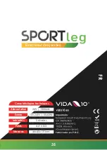 Предварительный просмотр 35 страницы Vida 10 SportLeg Manual