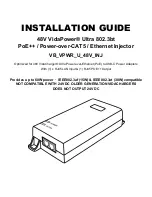 VidaBox VidaPower Ultra 802.3bt Installation Manual предпросмотр