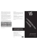 Preview for 2 page of Vidal Sassoon Glamour Curls VS1273A Instruction Booklet