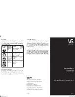 Vidal Sassoon VSHS10A Instruction Booklet preview