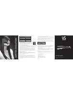 Vidal Sassoon VSP87A Instruction Booklet preview