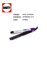 Vidal Sassoon VSST2967UK1 Instruction Booklet preview