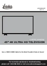 Vidao 49V40UHD User Manual предпросмотр