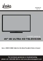 Vidao 49V4K19 User Manual preview