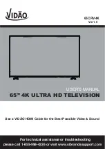 Vidao 65CRV4K User Manual предпросмотр