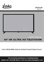 Vidao 65V40UHD User Manual предпросмотр