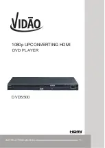 Предварительный просмотр 1 страницы Vidao DVD5500 Instruction Manual