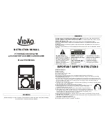 Предварительный просмотр 1 страницы Vidao PDV9000AG Instruction Manual