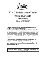 Vidao V7TAB16BT User Manual preview