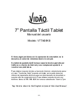 Предварительный просмотр 25 страницы Vidao V7TAB8KB User Manual