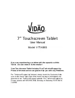 Vidao V7TAB8S User Manual предпросмотр