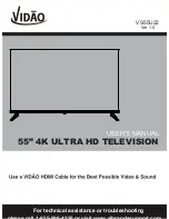 Preview for 1 page of Vidao VS55U22 User Manual