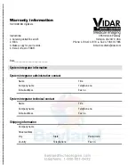 Preview for 2 page of VIDAR CAD PRO Advantage Installation And Operation Manual