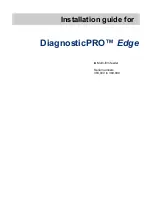 Preview for 1 page of VIDAR DiagnosticPRO Edge Installation Manual