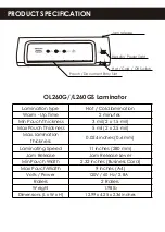 Preview for 3 page of VIDATECO OL260G User Manual