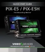 Preview for 1 page of Video Devices PIX-E5 Quick Start Manual