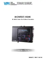 Preview for 1 page of Video Products MONTEST-HD4K Operation Manuals