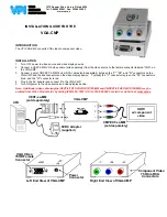 Preview for 1 page of Video Products VGA-CMP Installation Manual