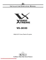 Preview for 1 page of video xtreme VX-3000 Installation & Operation Manual