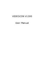 Videocon V1300 User Manual preview