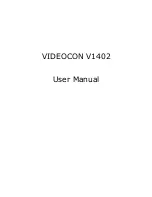 Preview for 1 page of Videocon V1402 User Manual