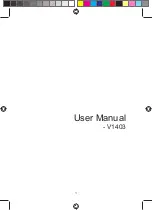 Preview for 1 page of Videocon V1403 User Manual