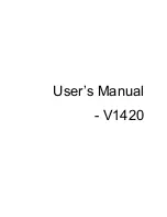 Preview for 1 page of Videocon V1420 User Manual