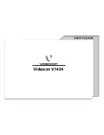 Videocon V1424 User Manual preview