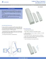 Videofied Indoor Door Contact  IDC200 Product Installation Sheet preview