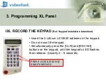 Preview for 11 page of Videofied XL 3.1 Hand Programming Manual