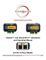 videogeniX uSwitch Installation And Operating Manual preview