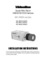 Preview for 1 page of Videoline MC-2620C Installation Instructions Manual