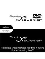 VideoLogic SonicXplosion Installation Instructions preview