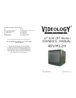 Videology 40VM12H Owner'S Manual предпросмотр