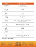 Preview for 2 page of Videon EDGE-VDV Specifications