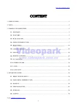 Preview for 4 page of Videopark C PRO Series User Manual