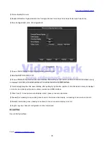 Предварительный просмотр 45 страницы Videopark C PRO Series User Manual