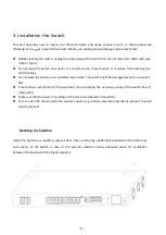 Предварительный просмотр 6 страницы Videosec 16FE(PoE)+2GE+2G SFP User Manual