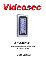 Videosec AC-MF1W User Manual preview