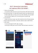 Предварительный просмотр 1 страницы Videosec IPW-2122-40WiFi Instructions